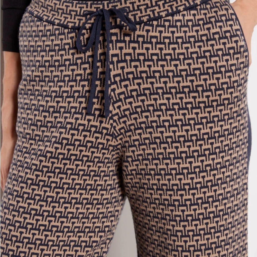 The Upside Castilla Juniper Tan/Navy Knit Pant - Picture 2 of 11